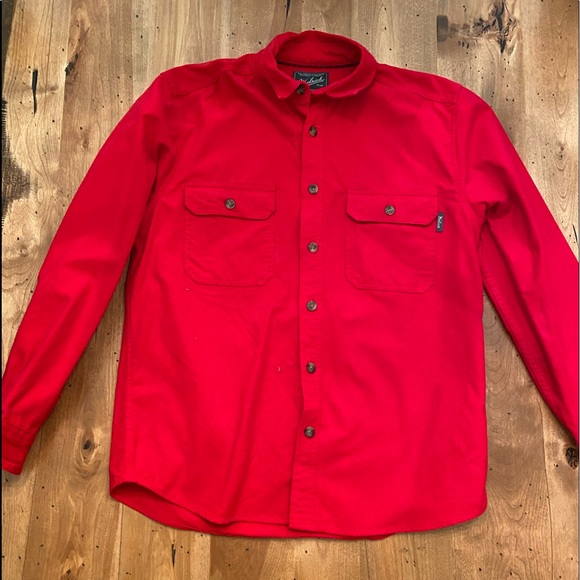 Woolrich Other - Woolrich heavy flannel red shirt size M